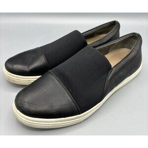 Via Spiga Womens‎ Shoes 37 Black V-Morgan Loafer Slip On Casual Comfort